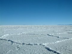 16-The typical pentagons on the salt plain